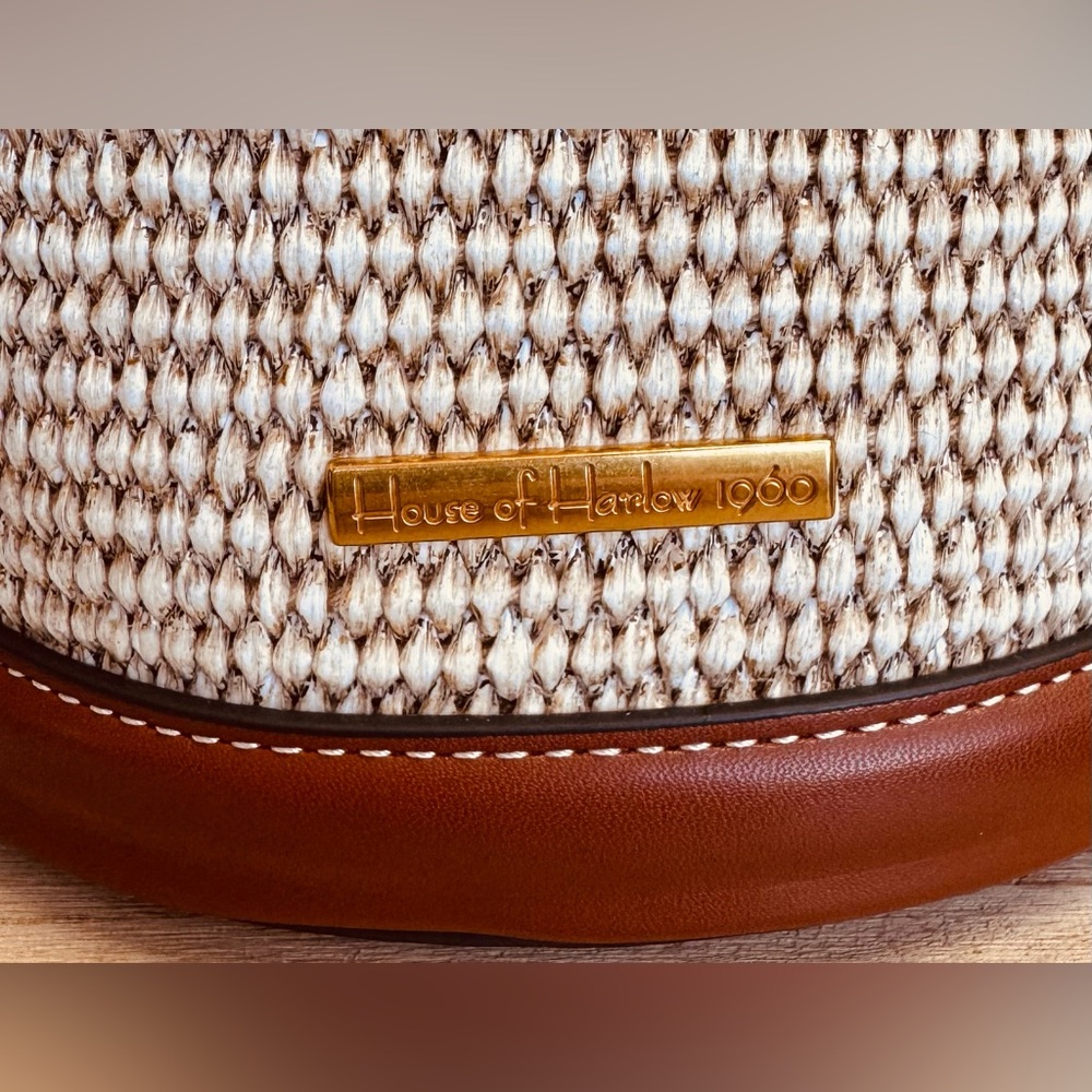 Rattan Bucket Bag House of Harlow 1960 - Picture 3 of 8
